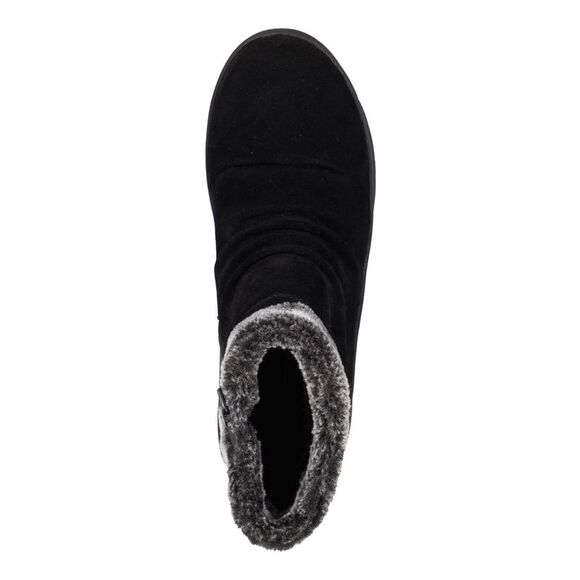 BARETRAPS Womens Black Button Aeron Round Toe Block Heel Leather Snow Boots 5 M - Picture 3 of 4